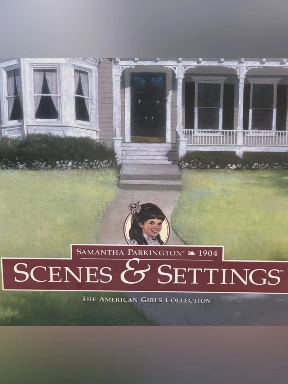 VTG American Girl Scenes Settings Samantha Parkington 1904 Backdrop Book 30x24